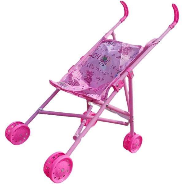 Sharplace Zusammenklappbarer Puppenwagen mit Regenschirm, Geschenk für Kinder ab 3 Jahren