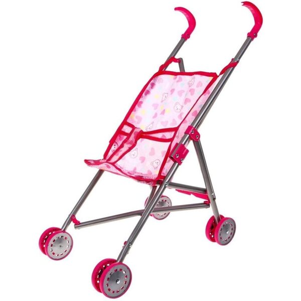 BSD Babypuppen-Zubehörset mit Wiege, Hochstuhl, Kinderwagen und Kindertaschen