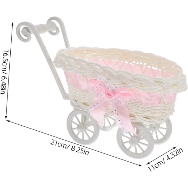 BESTonZON 3pz Cestini Caramelle in PP Imitazione Rattan per Matrimoni e Decorazioni