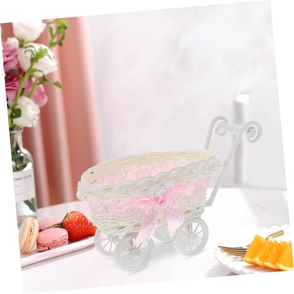 BESTonZON 3pz Cestini Caramelle in PP Imitazione Rattan per Matrimoni e Decorazioni