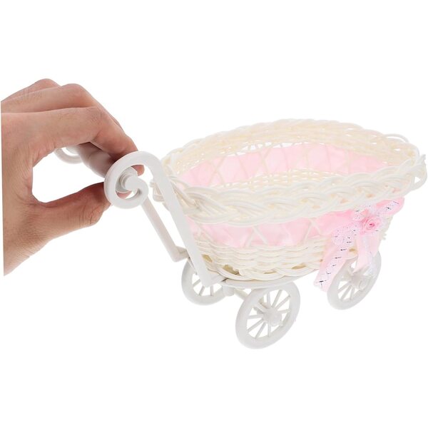 BESTonZON 3pz Cestini Caramelle in PP Imitazione Rattan per Matrimoni e Decorazioni