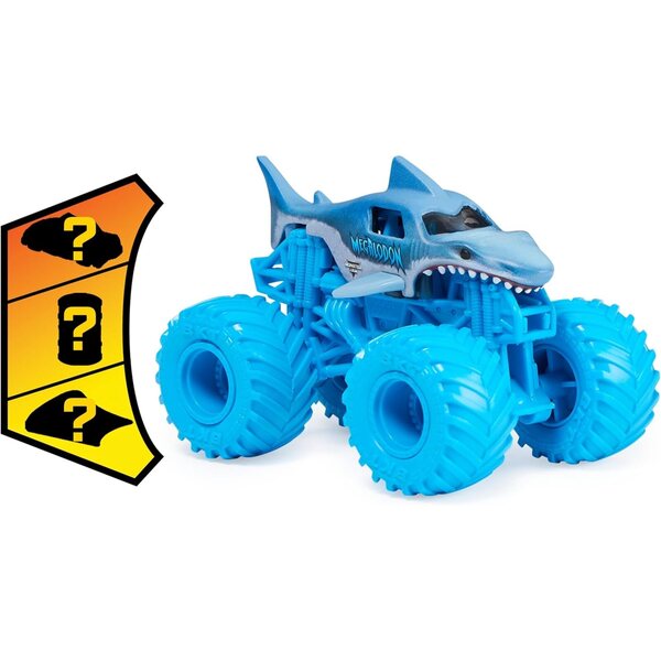 Passeggino Middle Monster Jam 1:64 Single Pack Megalodon Multicolore per Bambini