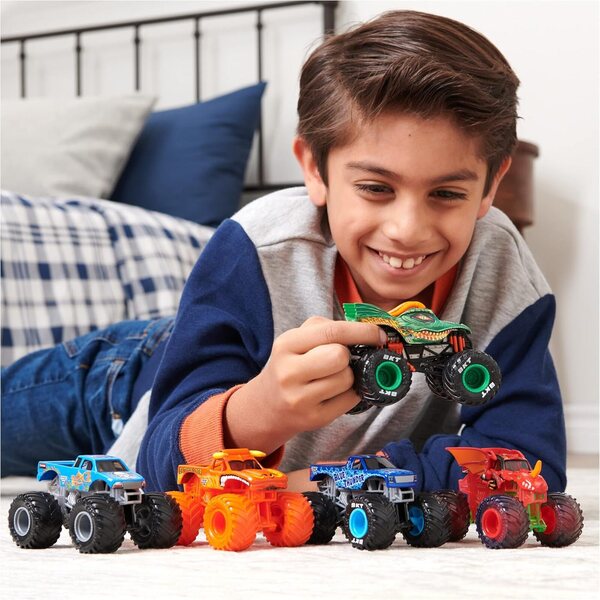 Passeggino Middle Monster Jam 1:64 Single Pack Megalodon Multicolore per Bambini