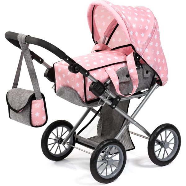 Bayer Design City Star verstellbarer und faltbarer Puppenwagen inklusive Tasche