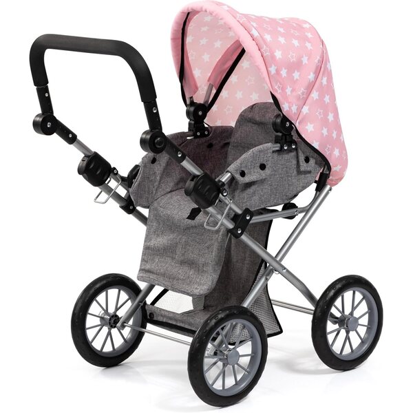 Bayer Design City Star verstellbarer und faltbarer Puppenwagen inklusive Tasche
