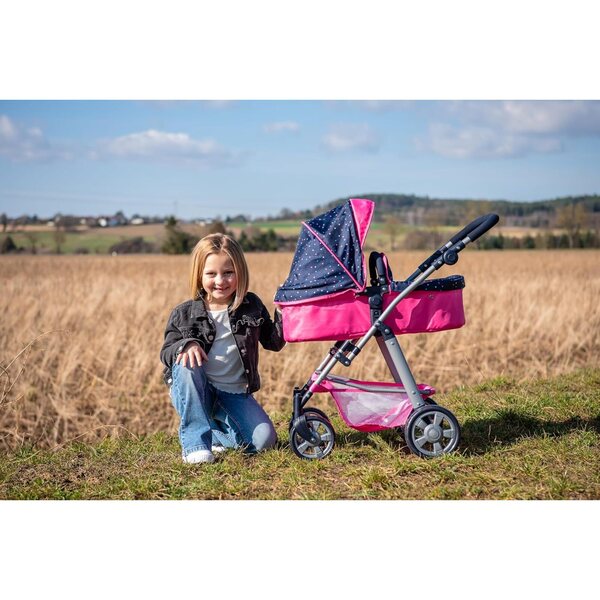 Bayer Chic 2000 Nele – 2 in 1 Kombi-Kinderwagen für Puppen bis 50 cm