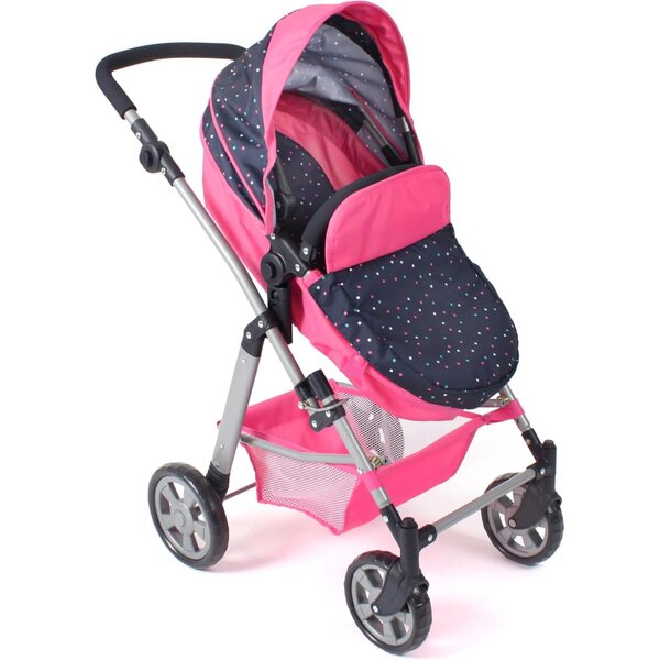 Bayer Chic 2000 Nele – 2 in 1 Kombi-Kinderwagen für Puppen bis 50 cm