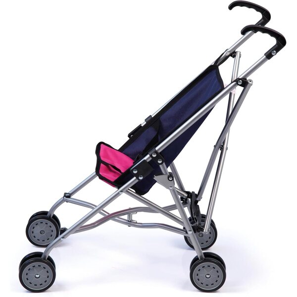 Passeggino per bambole pieghevole Bayer Design con cintura e doppie ruote lisce