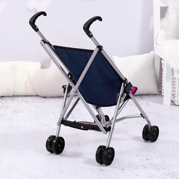 Passeggino per bambole pieghevole Bayer Design con cintura e doppie ruote lisce