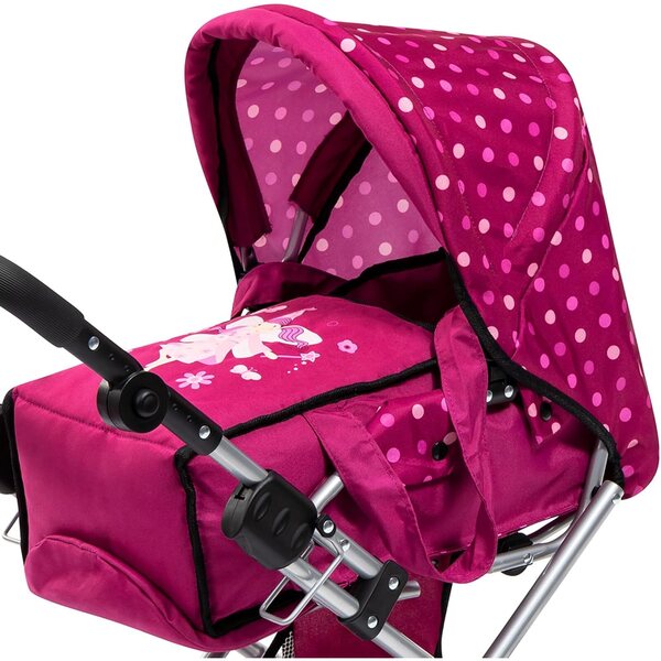 Bayer Design City Star Passeggino per Bambole Regolabile e Pieghevole con Borsa Inclusa