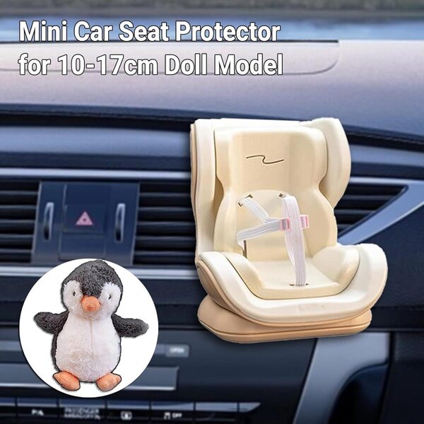 Seggiolino Auto in Peluche per Bambole - Mini Sicurezza e Gioco Creativo