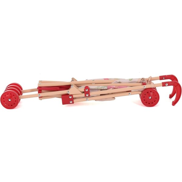 Roma RHS Umbrella Flora Kinderwagen für Puppen bis 42 cm – ökologischer Recyclingstoff