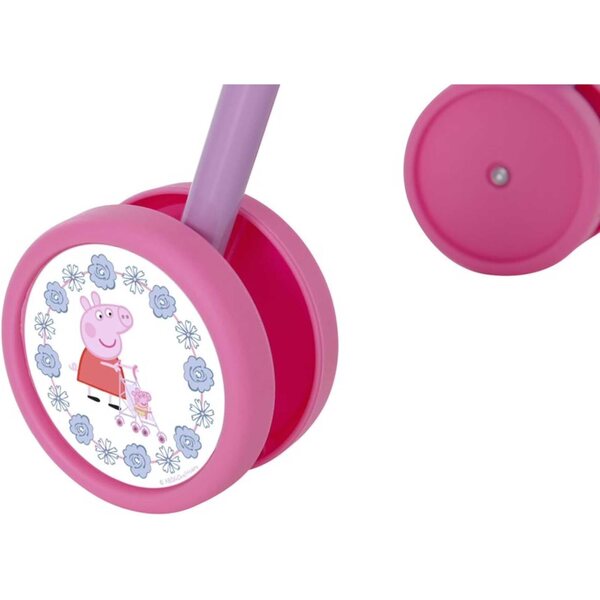 Rosa-weißer, faltbarer Peppa Pig-Spielzeugkinderwagen für Puppen ab 3 Jahren