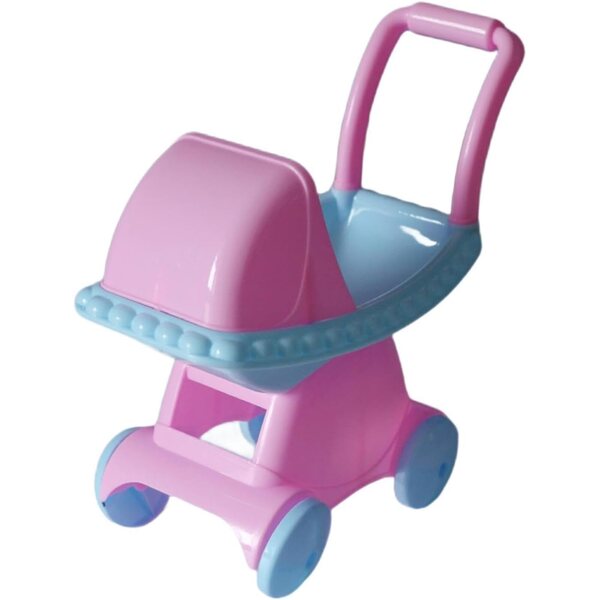 Blauer Spielzeug-Kinderwagen für TTETTZ-Puppen – realistisches und sicheres Zubehör