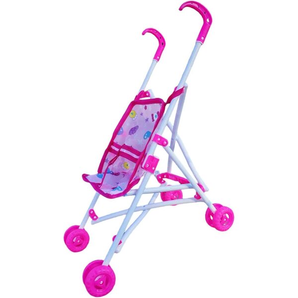 blloocod Zusammenklappbarer Puppenwagen aus PVC und Stoff, 20 x 32 x 40 cm
