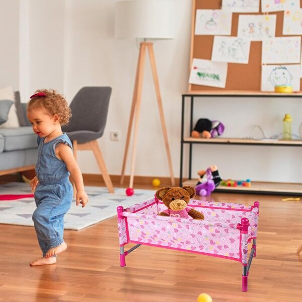 Generisch Puppenwagen-Set mit Kinderbett, Hochstuhl und Rollenspiel-Schaukelstuhl