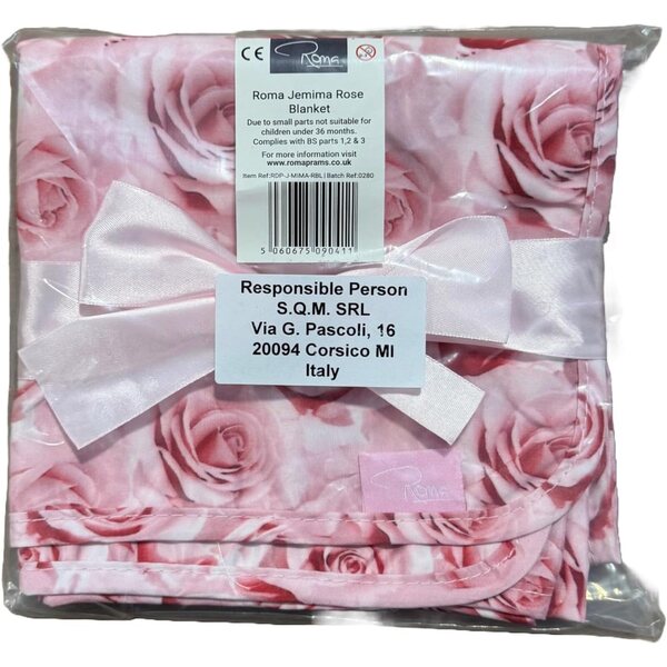 Coperta rosa per carrozzina bambole Jemima - Morbida e coordinata Marca Roma