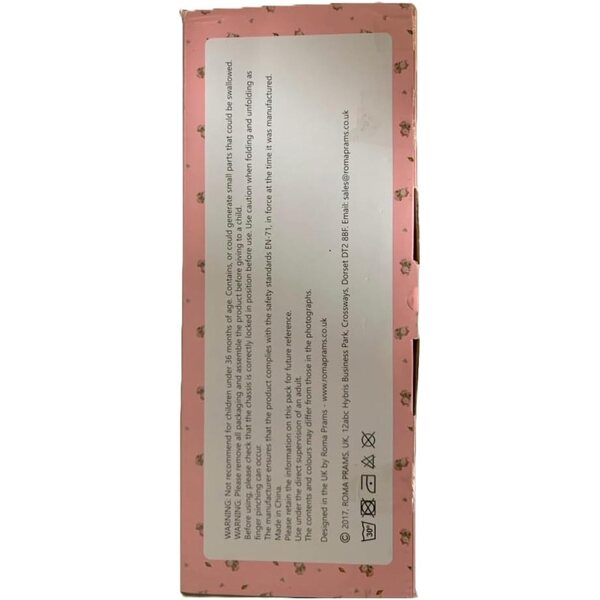 Einzelner verstellbarer Kinderwagen für Darcie-Puppen mit 2-in-1-Sitz in Cremefarbe