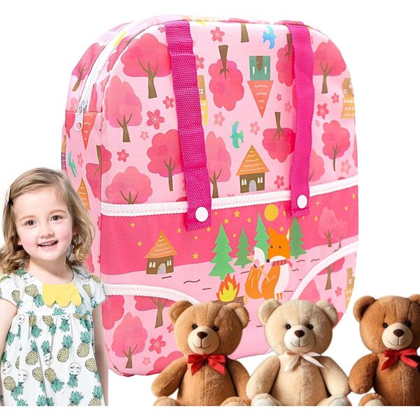 Verstellbarer Puppenträger aus weichem Polyester für 12 bis 18 Zoll große Puppen