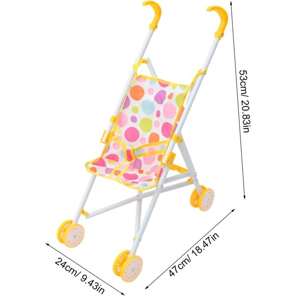 BESPORTBLE Puppenspielzeug-Kinderwagen, leicht und tragbar für Rollenspiele