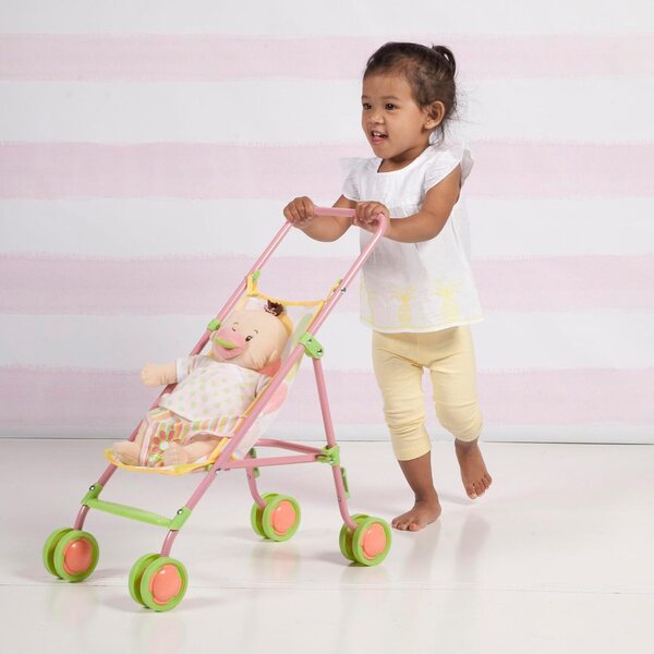 Baby Stella Manhattan Spielzeugkinderwagen für Plüschpuppen, rosa Farbe