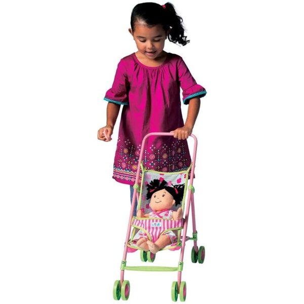 Baby Stella Manhattan Spielzeugkinderwagen für Plüschpuppen, rosa Farbe