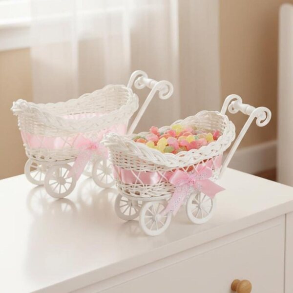 Mini-Deko-Konfetti-Kinderwagen 2-teilig zur Geburt, Taufe, MotiveTech