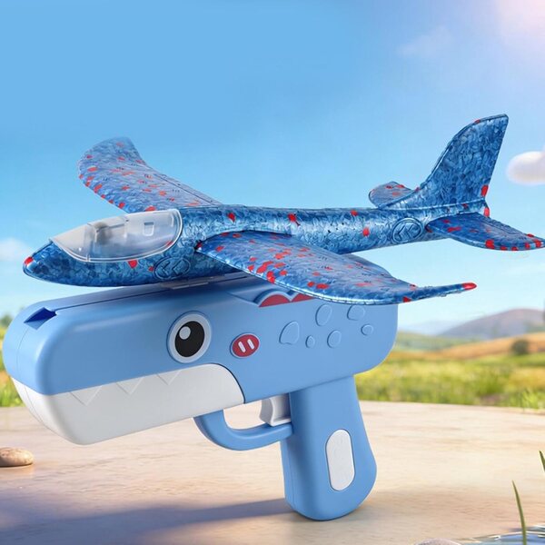 Aereo Giocattolo in Schiuma a Forma di Dinosauro - Gioco Esterno per Bambini Bizhubmat