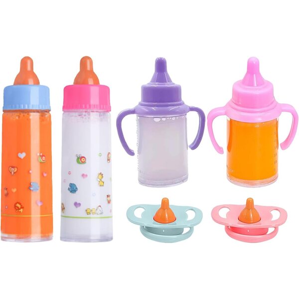 Puppenfütterungsset mit Flasche und Schnuller für Pflege- und Fantasiespiele