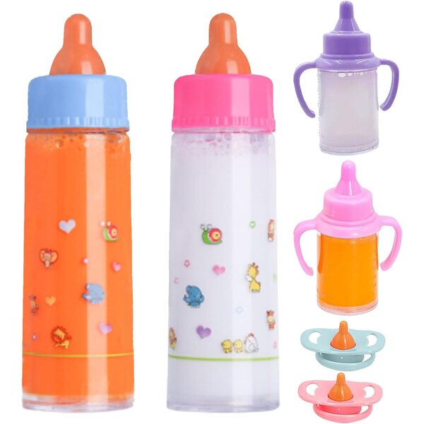 Puppenfütterungsset mit Flasche und Schnuller für Pflege- und Fantasiespiele