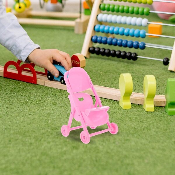 BESTonZON 4 Mini-Spielzeugkinderwagen aus farbigem ABS für kreative Kinder
