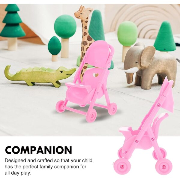 BESTonZON 4 Mini-Spielzeugkinderwagen aus farbigem ABS für kreative Kinder
