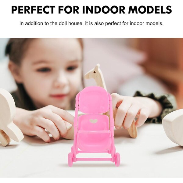BESTonZON 4 Mini-Spielzeugkinderwagen aus farbigem ABS für kreative Kinder