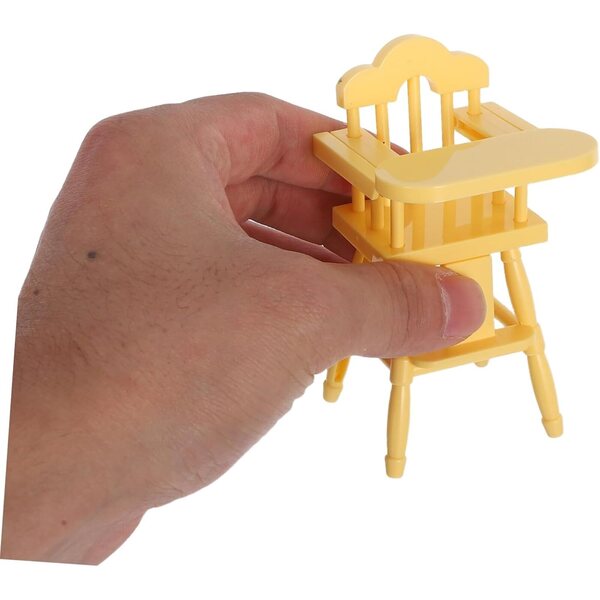 Spielzeug-Kinderwagen und Hochstuhl aus ABS für Puppenhaus – Warmhm