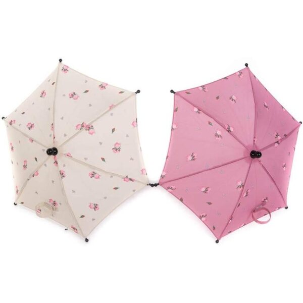 Roma Darcie Creme Kinderwagenschirm mit Rosendesign, Multi-Fit ab 3 Jahren