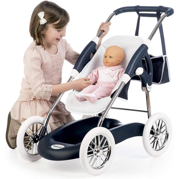 Smoby Piccolo Combi faltbar – Bunter und sicherer Spielwagen für Puppen