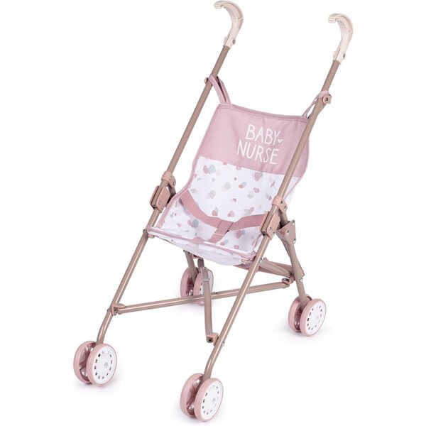 Baby Nurse Smoby Gehstock-Kinderwagen für Puppen bis 42 cm, leicht und faltbar