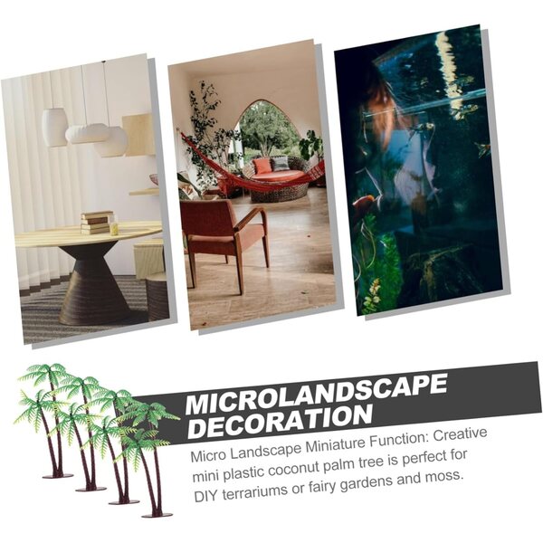 Holibanna 4 Pezzi Mini Alberi Decorativi per Micro Paesaggi e Decorazioni da Tavolo