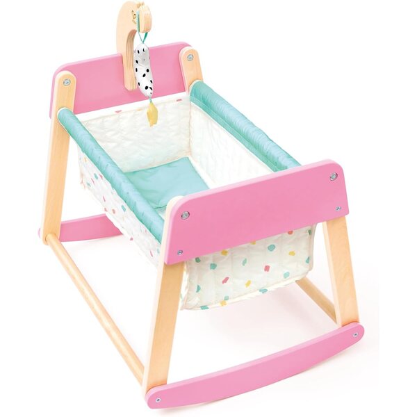 Hape Sweet Dreams - Culla in legno con navicella removibile e giostrina sonora