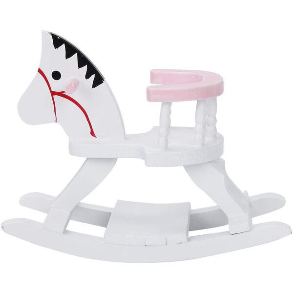 Sedia a Cavallo in Legno per Casa delle Bambole 1/12 - Accessorio Miniatura Ecologico