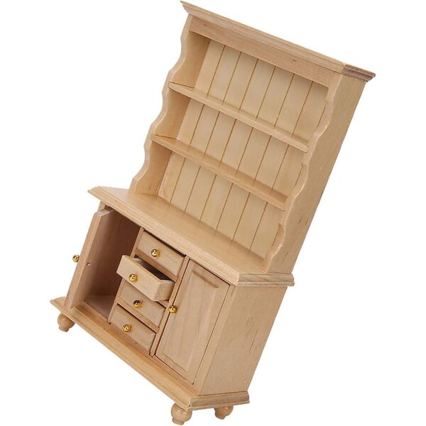Armadietto in legno a 3 strati per casa delle bambole 1/12 – decorazione elegante e funzionale