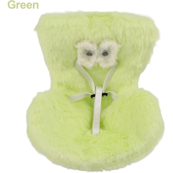 Mini-Plüschpuppensitz mit Clip für Auto und Aromatherapie, grün