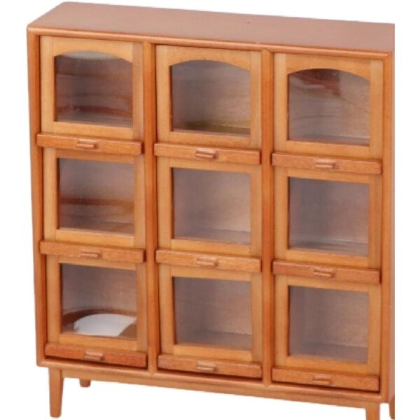 Mini-Vintage-Puppenhausmöbel aus Holz mit 9 Organizer-Fächern