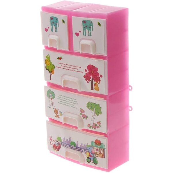 1/12 Mini Kunststoff Puppenhaus Schrank Spielzimmer Dekoration