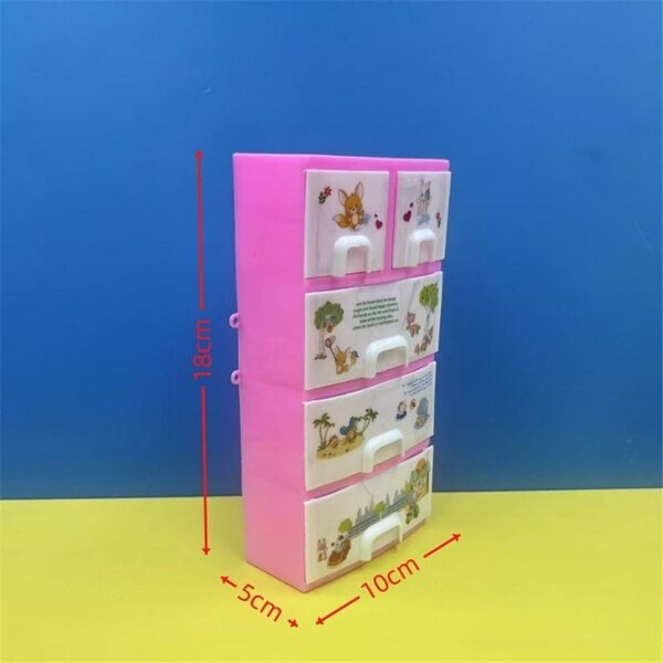 1/12 Mini Kunststoff Puppenhaus Schrank Spielzimmer Dekoration