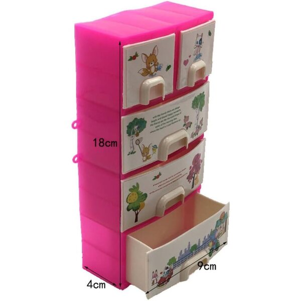 1/12 Mini Kunststoff Puppenhaus Schrank Spielzimmer Dekoration