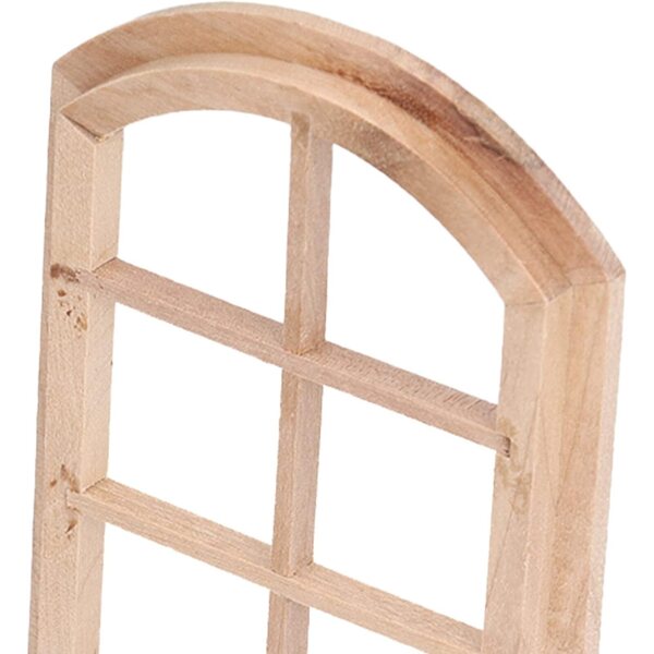 Mini-Fenster aus Birkenholz für DIY-Puppenhaus, 10,4 x 7,6 cm