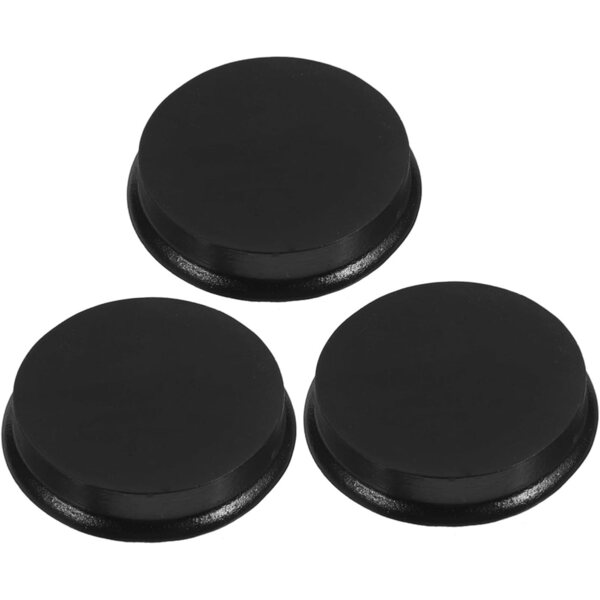 Basi in Legno Nere 10 cm per Mini Bambole e Action Figure - Set da 3 Pezzi