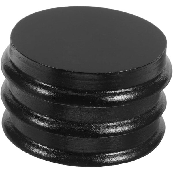 Basi in Legno Nere 10 cm per Mini Bambole e Action Figure - Set da 3 Pezzi