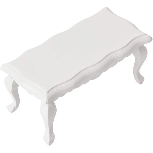 AMONIDA Tavolino Miniatura in Legno per Casa delle Bambole Scala 1/12 Elegante e Sicuro